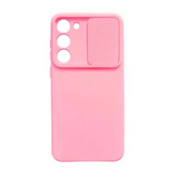 Samsung Galaxy S23 Light Pink With Camera Protector And Sliding Window Silicone Gel Case