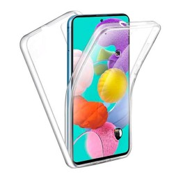 Funda De Silicona Dura 360° Samsung Galaxy A71 Transparente