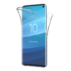 Funda de gel de silicona 360° Samsung Galaxy S10 transparente