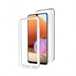 Funda de silicona dura 360° Samsung Galaxy A32 4G transparente