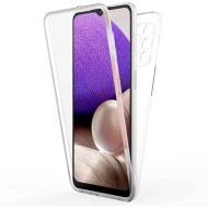 Funda De Silicona Dura 360° Samsung Galaxy A33 5G A336 Transparente