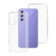 Capa Silicone Dura 360º Samsung Galaxy A24 5g Transparente Com Protetor De Câmera