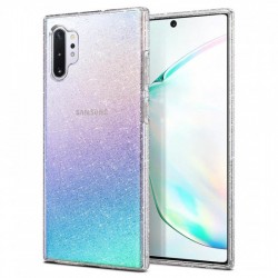 Funda de silicona Samsung Galaxy Note 10 Plus Transparente Glitter