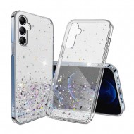 Funda De Silicona Samsung Galaxy A13 5G/A04S Con Dibujo Bling Glitter Transparente