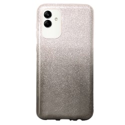 Funda De Gel De Silicona Samsung Galaxy A04 Negro Glitter