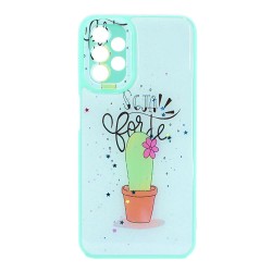 Samsung Galaxy A13 4G/5G Green Cactus Hard Silicone Case With Camera Protector