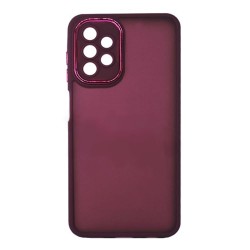 Samsung Galaxy A13 4G Purple Bumper Silicone Gel Case With Camera Lens Protector Elektro