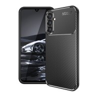 Funda De Gel De Silicona Carbon Samsung Galaxy A14 5G Negra Auto Focus Vennus Con Protector De Cámara