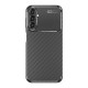 Funda De Gel De Silicona Carbon Samsung Galaxy A24 4G/A25 5G Negra Auto Focus Vennus Con Protector De Cámara