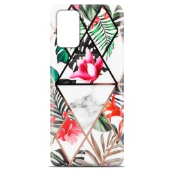 Capa Silicone Gel Com Desenho Samsung Galaxy A41 Blanco Cosmo Flowers