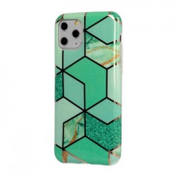 Capa Silicone Gel Com Desenho Samsung Galaxy A21s Green Cosmo Marmore