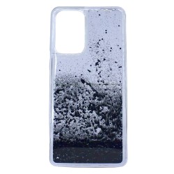 Funda De Silicona De Gel Líquido Con Purpurina Samsung Galaxy A33 5G Negro