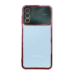 Samsung Galaxy A13 5G/A04s Burgundy Silicone Gel Case With Camera Lens Protector