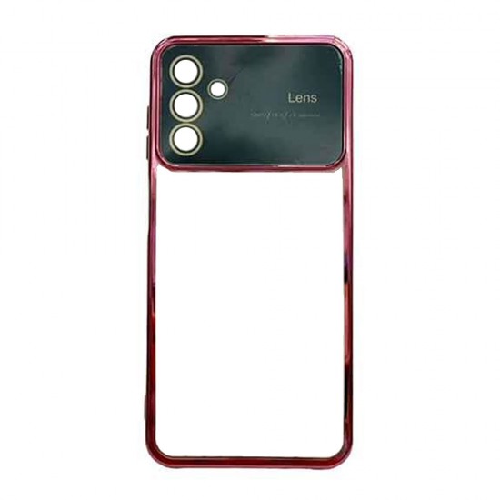 Samsung Galaxy A13 5G/A04s Burgundy Silicone Gel Case With Camera Lens Protector