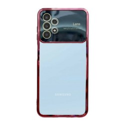 Samsung Galaxy A13 4G Burgundy Silicone Gel Case With Camera Lens Protector