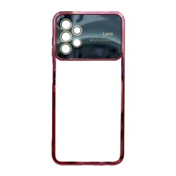 Samsung Galaxy A13 4G Burgundy Silicone Gel Case With Camera Lens Protector