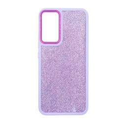 Samsung Galaxy A34 Lilac Elektro Silicone TPU Case With Removable Glitter