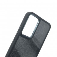 Funda De Silicona TPU Samsung Galaxy A34 Negra Elektro Con Glitter Extraíble