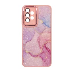 Samsung Galaxy A13 4G/5G Pink Glitter Silicone TPU Case With Camera Lens Protector Elektro Design 2