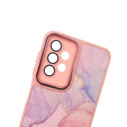 Samsung Galaxy A13 4G/5G Pink Glitter Silicone TPU Case With Camera Lens Protector Elektro Design 2