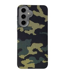 Capa Silicone Tpu Samsung Galaxy S24 Fe Verde Camuflagem