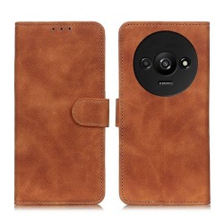 Xiaomi Redmi A3 Brown Flip Cover Case