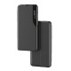 Xiaomi Redmi 12C/11A Black Smart View Flip Cover Case With Camera Protector