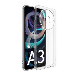 Xiaomi Redmi A3 Transparent With Camera Protector Silicone Gel Case