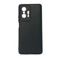 Xiaomi Mi 11t/11t Pro Funda de silicona 6.67 Negra con protector de cámara