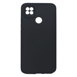 Funda De Silicona Xiaomi Redmi 10A/9C Negra Con Protector De Cámara