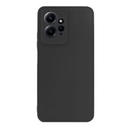 Xiaomi Redmi Note 12 4G Black Silicone Case With 3D Camera Protector