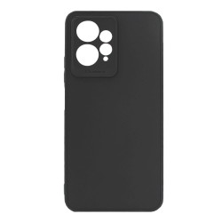 Xiaomi Redmi Note 12 4G Black Silicone Case With 3D Camera Protector