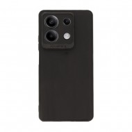 Funda De Silicona Xiaomi Redmi Note 13 5G Negra Con Protector De Cámara 3D