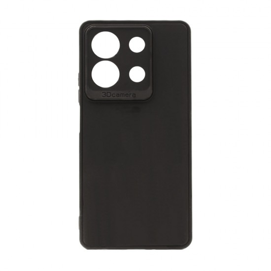 Capa Silicone Gel Xiaomi Redmi Note 13 Pro 5g Preto Com Protetor De Câmera 3d