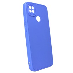 Funda De Silicona Xiaomi Redmi 10A/9C Azul Con Protector De Cámara