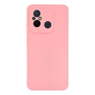 Funda De Silicona Xiaomi Redmi 12C Rosa Con Protector De Cámara 3D