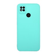 Capa Silicone Xiaomi Redmi 10a/9c Verde Turquesa Com Protetor De Câmera 3d