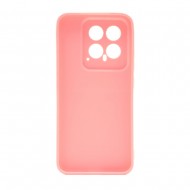 Capa Silicone Gel Xiaomi 14 Rosa Clara Com Protetor De Câmera 3d