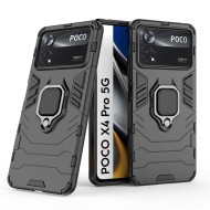 Capa Silicone Anti-Choque Armor Carbon Xiaomi Poco X4 Pro 5g Preto Ring Armor
