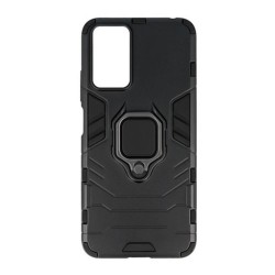 Xiaomi Redmi Note 12 Pro 5G/Poco X5 Pro Black Ring Armor Armor Carbon Anti-Shock Silicone Case