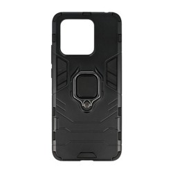 Xiaomi Redmi 10C Black Ring Armor Armor Carbon Anti-Shock Silicone Case