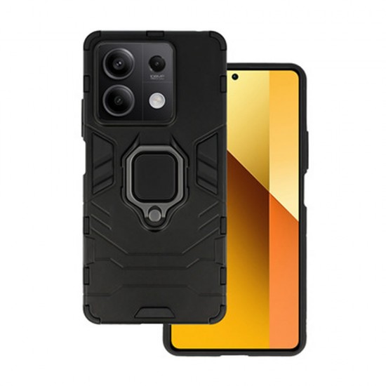 Funda De Silicona Antigolpes Armor Carbon Xiaomi Redmi Note 13 5G Negro Ring Armor