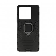 Capa Silicone Anti-Choque Armor Carbon Xiaomi Redmi Note 13 5g Preto Ring Armor