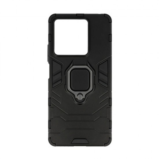 Funda De Silicona Antigolpes Armor Carbon Xiaomi Redmi Note 13 5G Negro Ring Armor