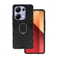 Funda De Silicona Antigolpes Armor Carbon Xiaomi Redmi Note 13 Pro 4G Negro Ring Armor