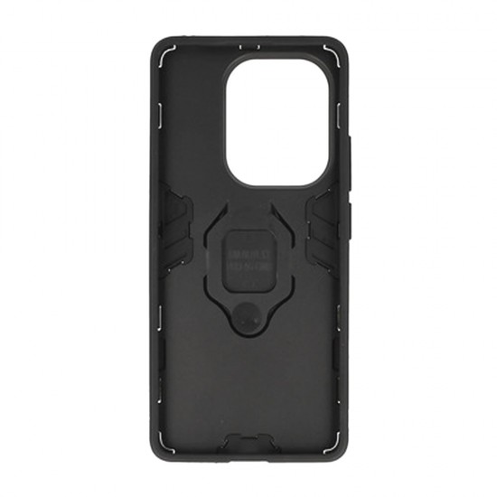 Capa Silicone Anti-Choque Armor Carbon Xiaomi Redmi Note 13 Pro 4g Preto Ring Armor