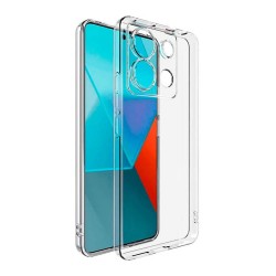 Xiaomi Redmi Note 13 5G Transparent Hard Silicone Case With Camera Protector