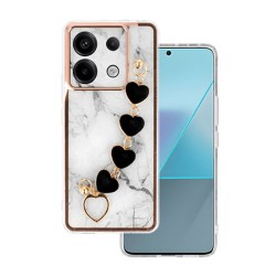 Xiaomi Redmi Note 13 Pro 5G White Silicone TPU Case With Camera Protector And Chain Design 6