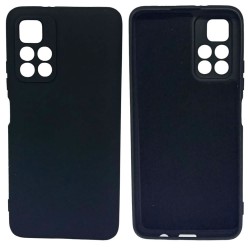 Funda De Gel De Silicona Xiaomi Redmi Note 11 Negro Protector De Cámara