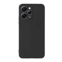 Xiaomi Redmi 12 Black With Camera Protector Silicone Gel Case